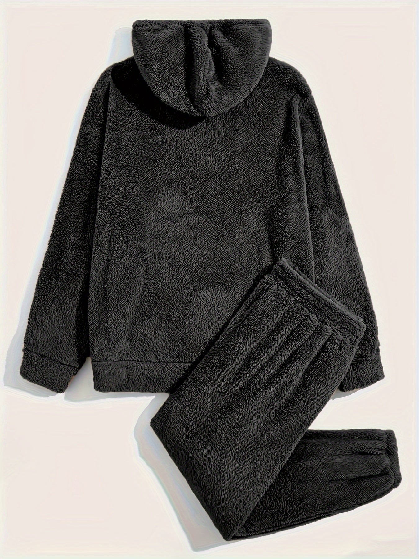 Lorenzo – Herre 2-delt Teddy Fleece Pyjamassæt