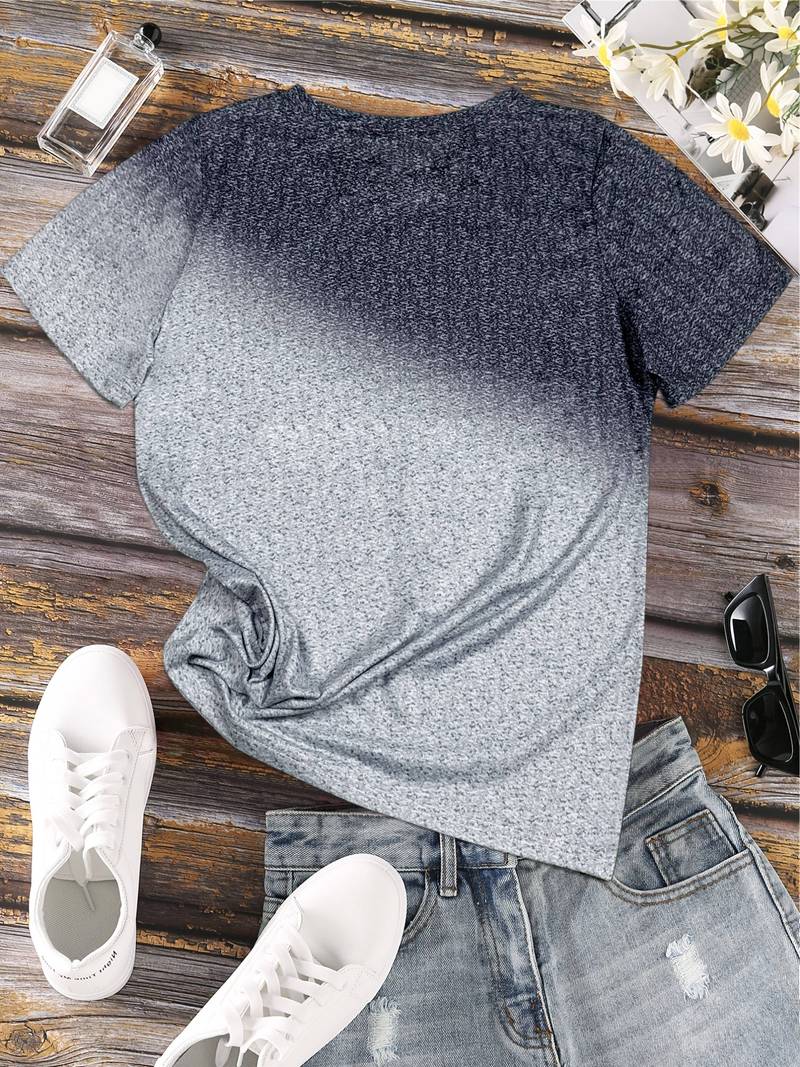 Élodie – Dame T-shirt med Sommerfuglehjerte Print