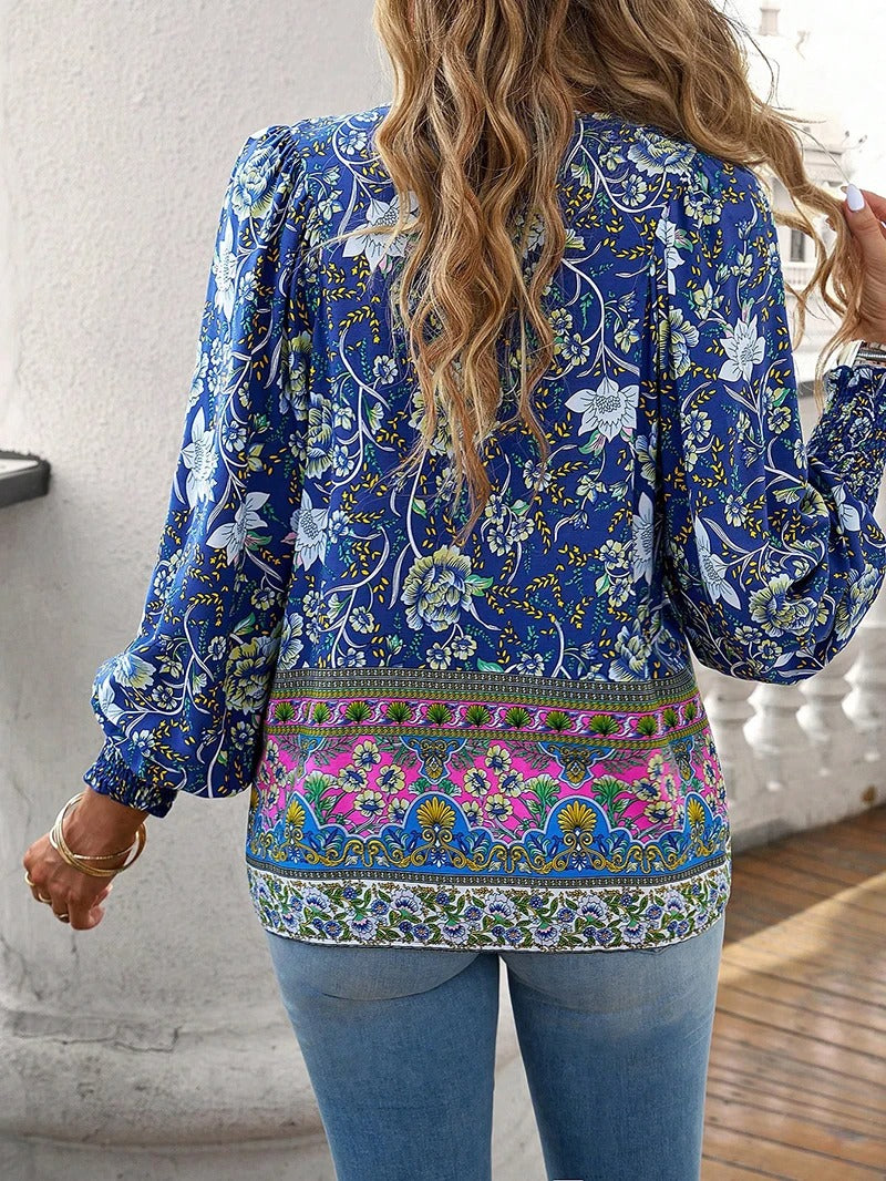 SofiaMarino™ Bluse med tryk