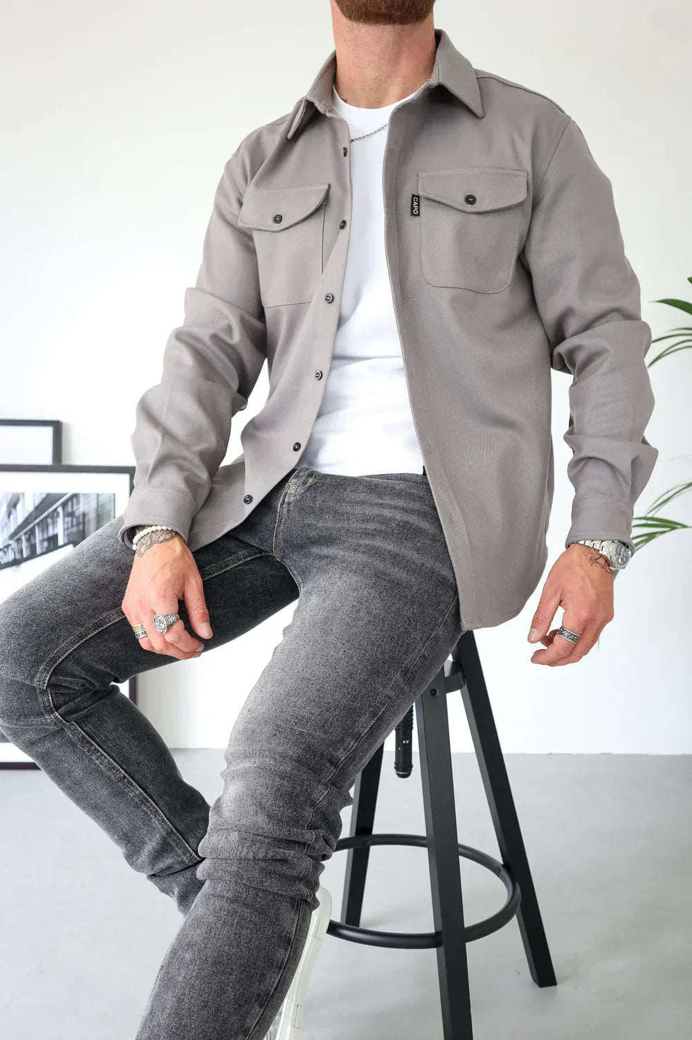 Lorenzo – Moderne Herreskjorte i Klassisk Casual Stil