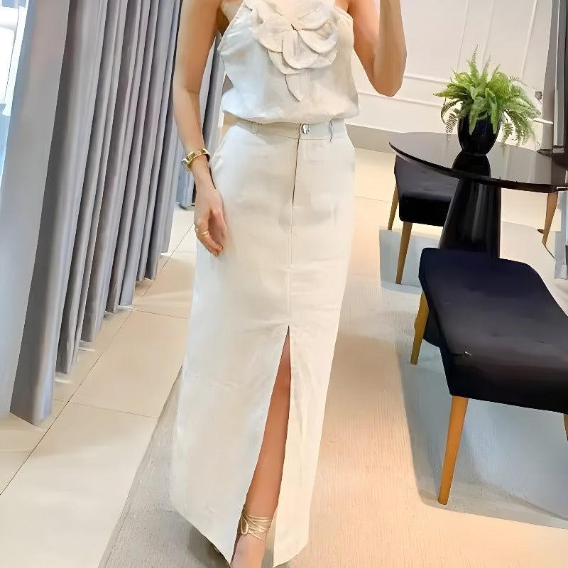 Isabella – Kvinders Sommer-Tosæt med Firkantet Udskæring