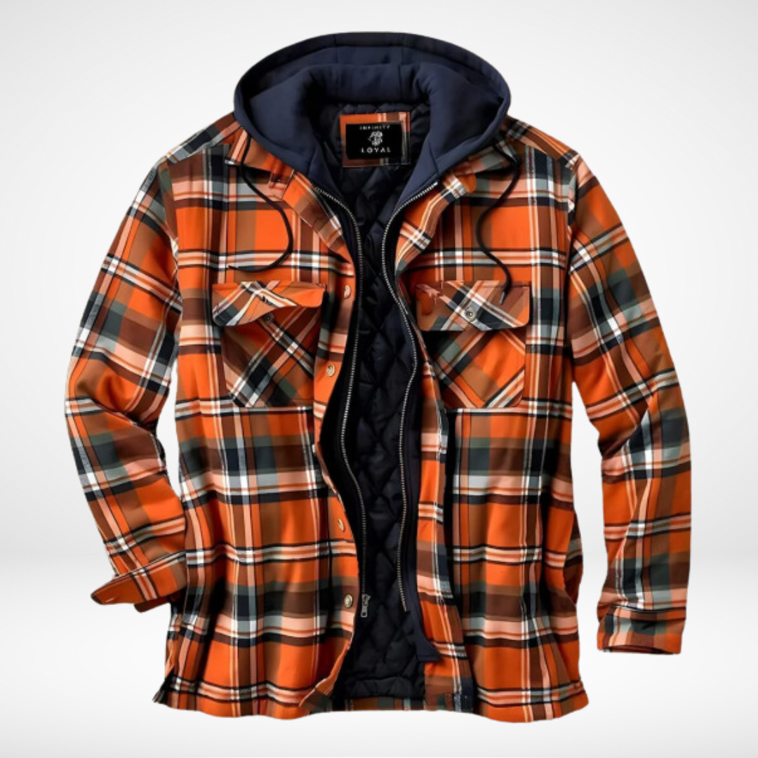 LucaVitale Flannel Plaid Shirt Jakke Til Mænd