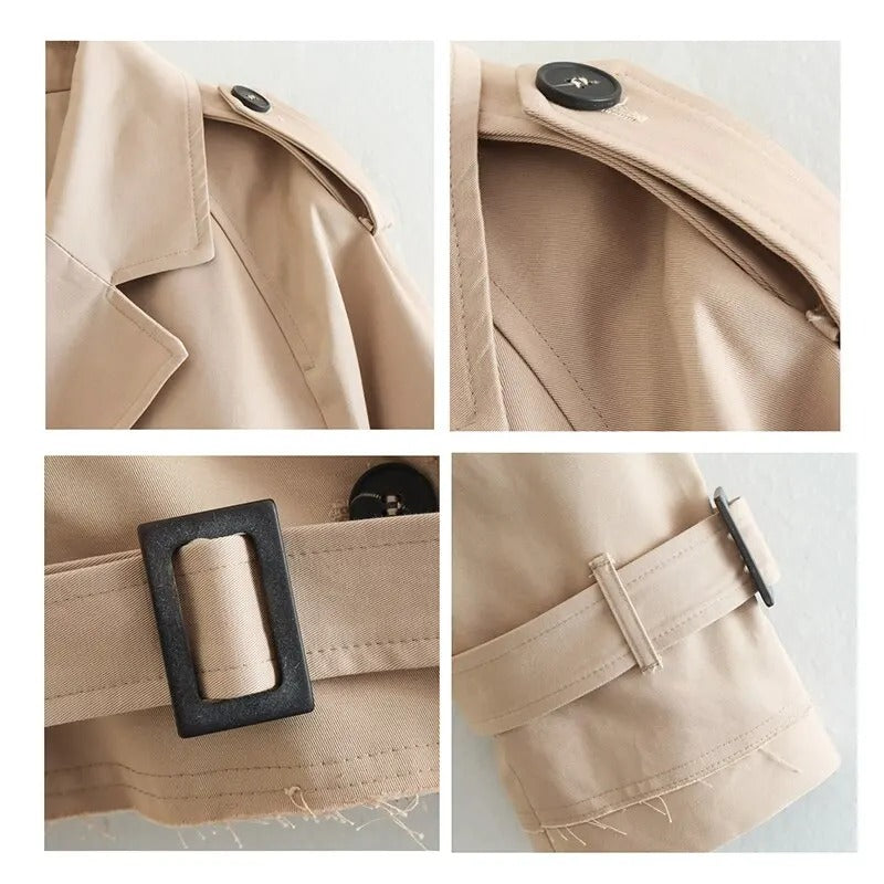 DanieleMonti kort trenchcoat