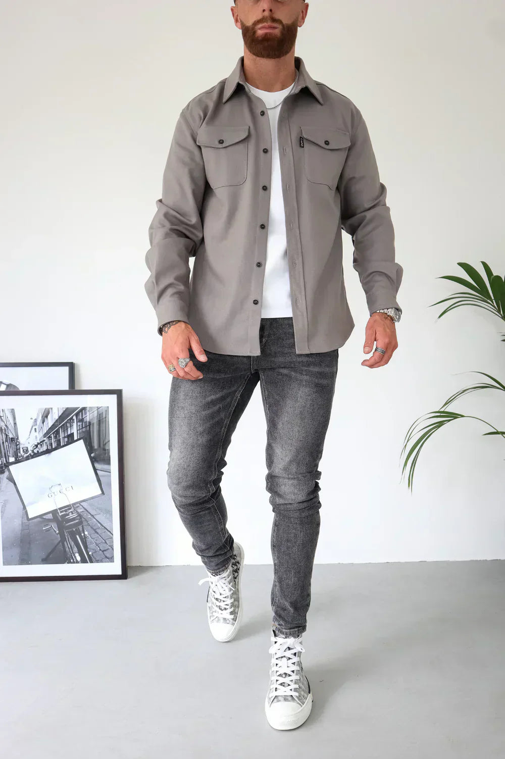 Lorenzo – Moderne Herreskjorte i Klassisk Casual Stil