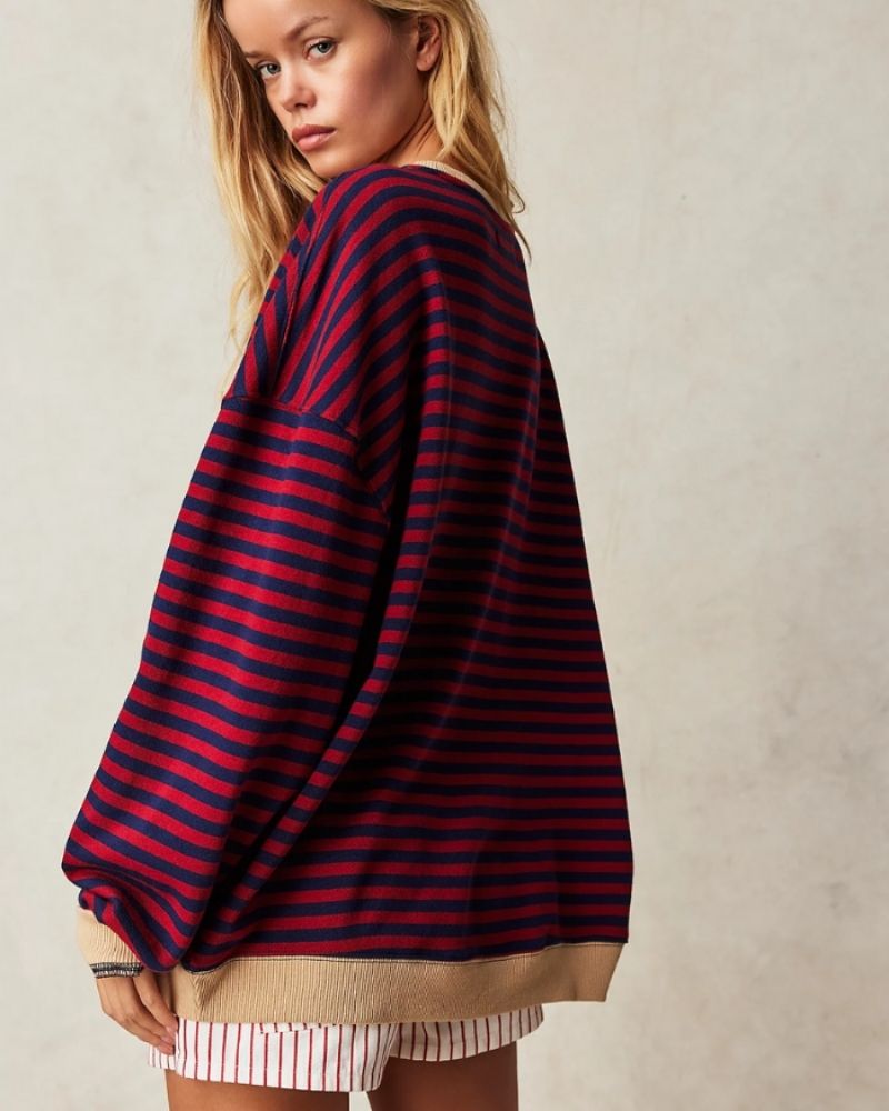 MatteoDistinto Oversized stribet sweater til kvinder