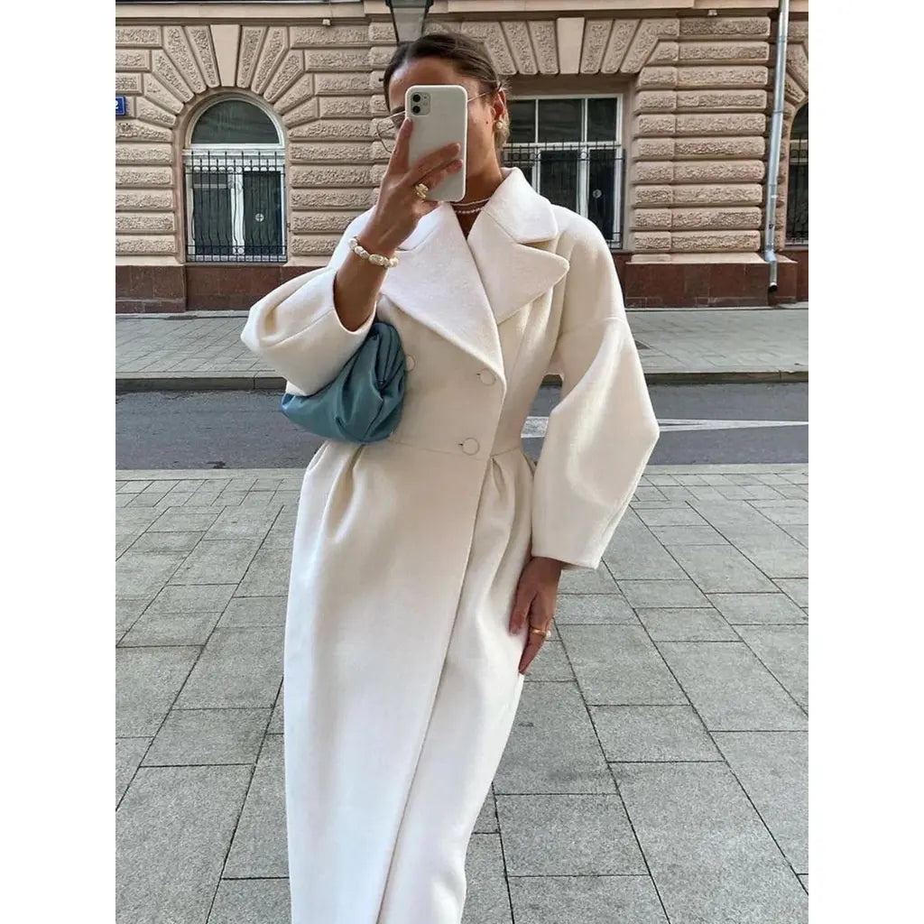 Isabella | Lang uldfrakke Luxia