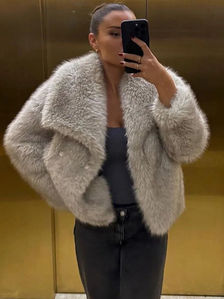 GiovanniLupo Faux fur-jakke til kvinder