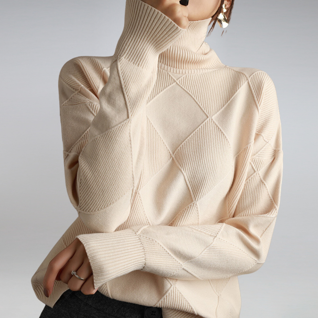 LucaBardi Luxury Turtleneck Sweater til kvinder