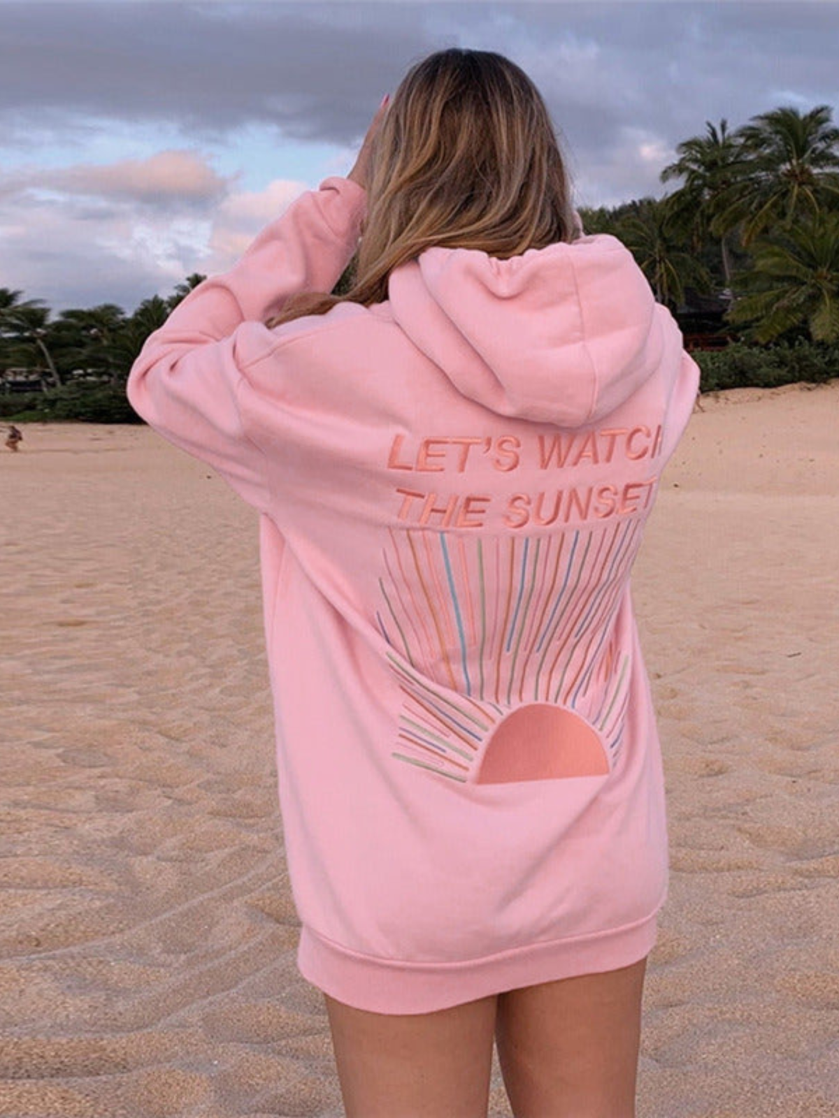 Aurora – Dame Hoodie med Solnedgangsinspiration