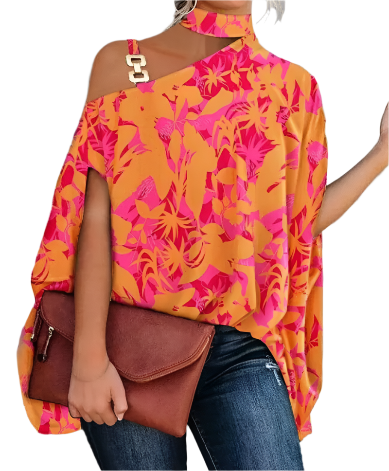 Lucia – Elegant Blomstret Top til Dame