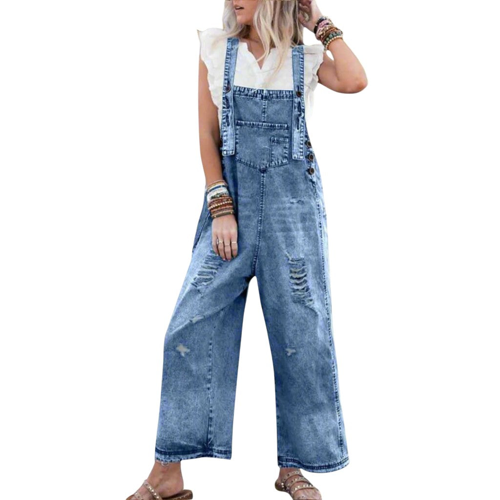 Alethea – Justerbar Jumpsuit i Vintage Vask til Kvinder