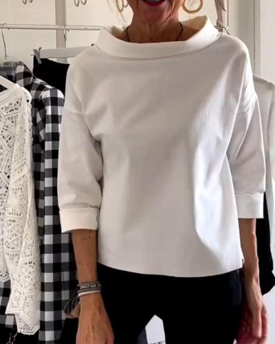 Isabella – Elegant Dame 3/4 Ærme Top