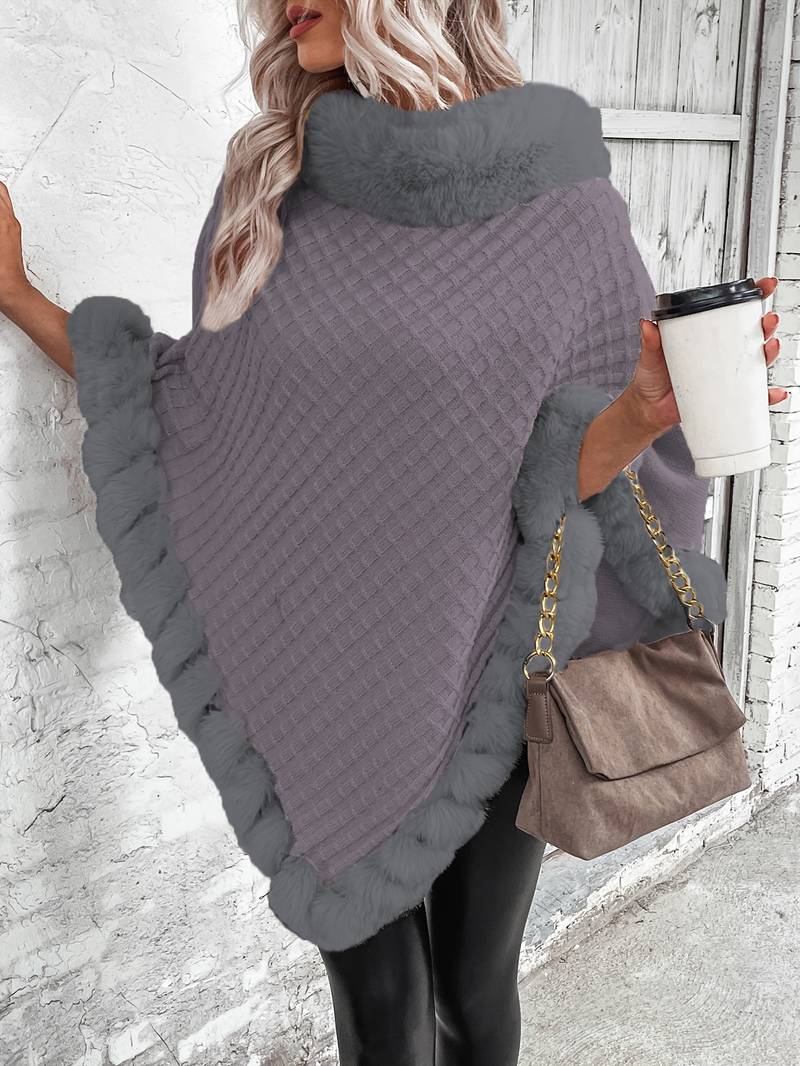 Chloé - Chic pullover i imiteret pels