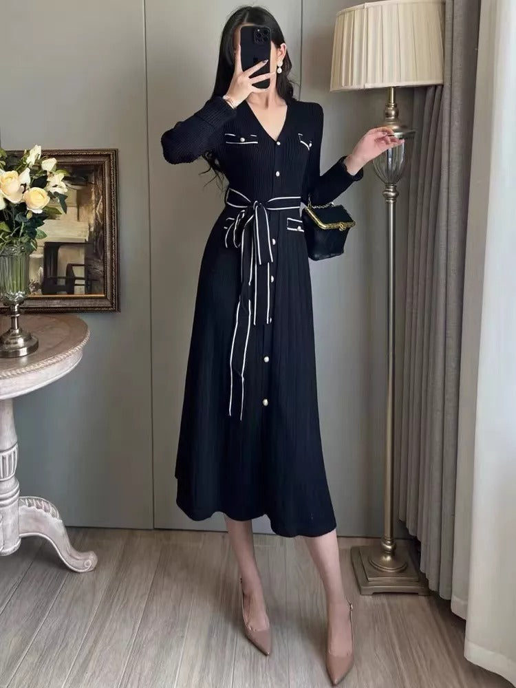 SophiaMoretti Kjole med Sløjfe