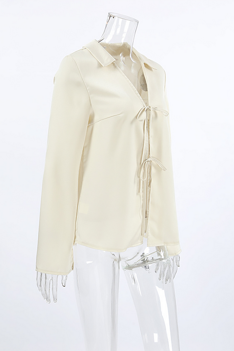 SofiaBarone Sløjfebluse Til Kvinder