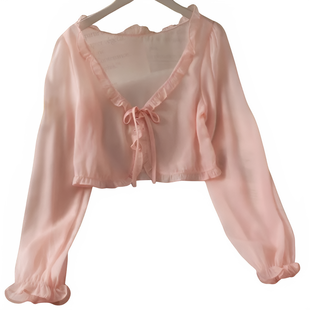 Celeste – Elegant V-Hals Forårsbluse til Kvinder