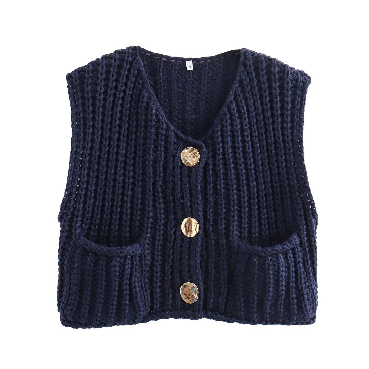 NicolaFerzetti Strikket Cropped Vest til kvinder