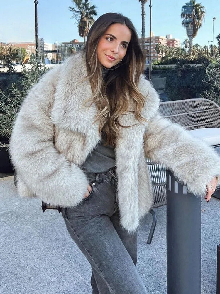 GiovanniLupo Faux fur-jakke til kvinder