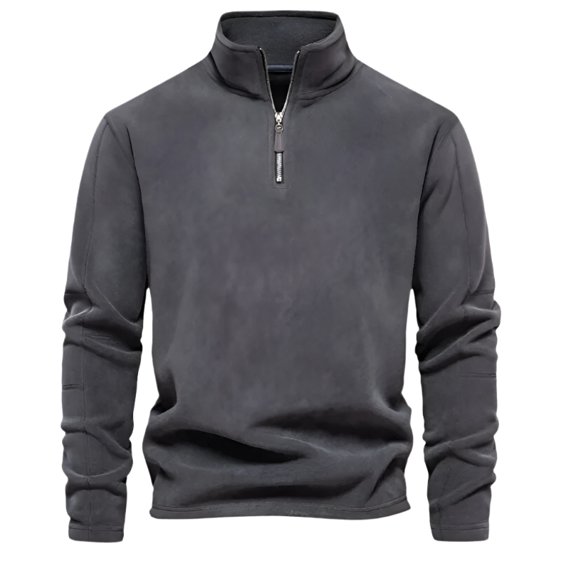 Lorenzo – Herre Fleece Pullover med Lynlås