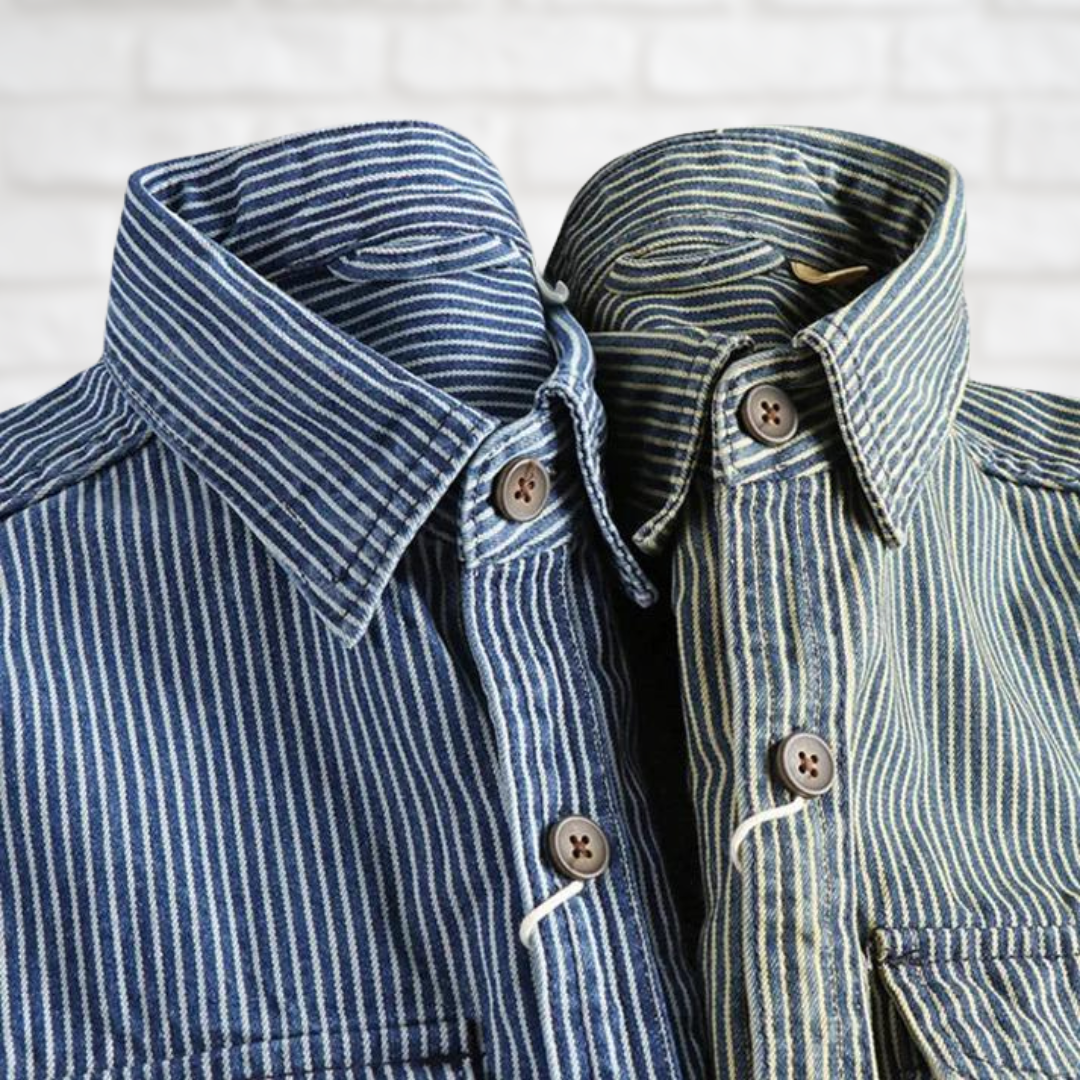 EnricoValdini Vintage Denim Skjorte til mænd