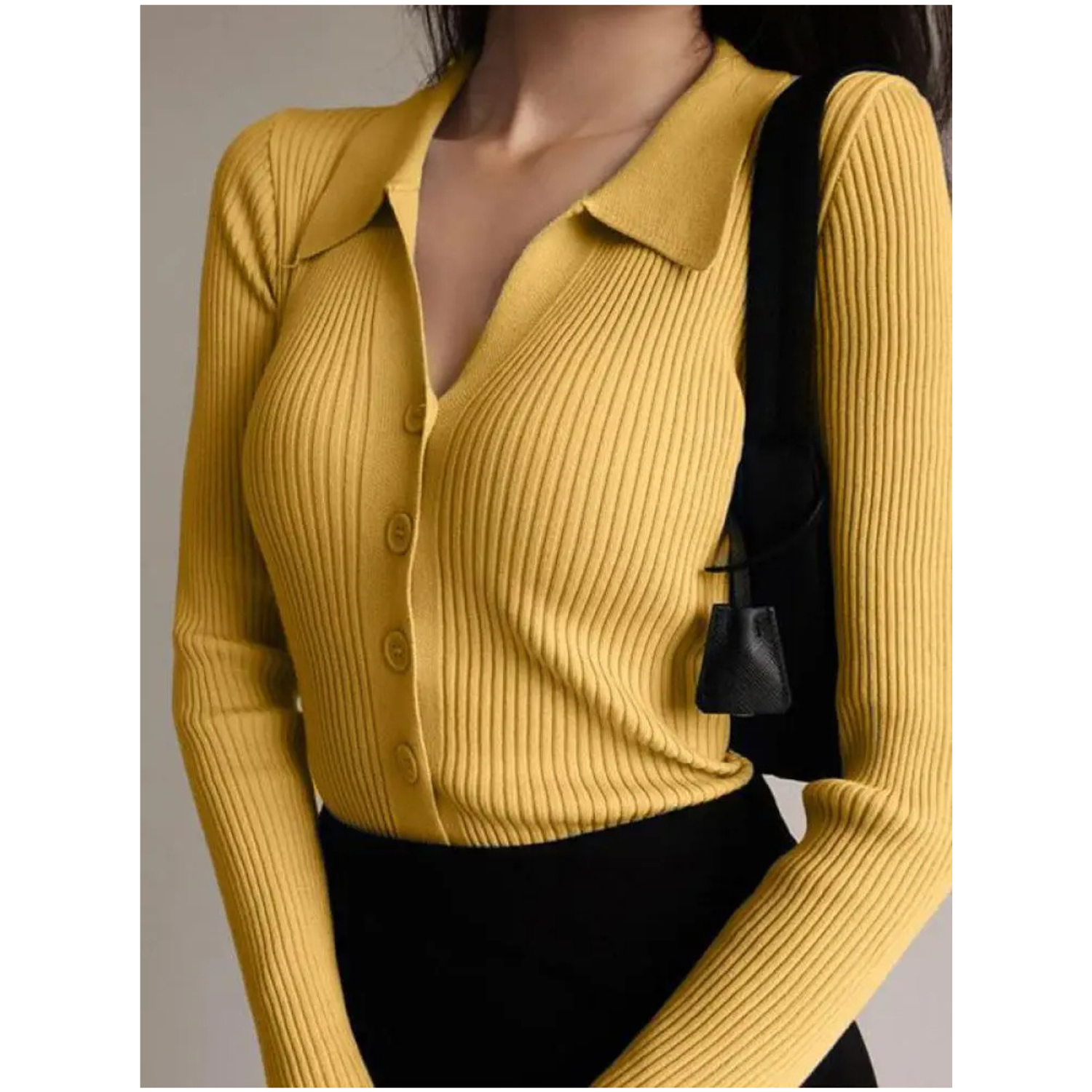 GiuliaArcelli Ribbed Cardigan Til Kvinder