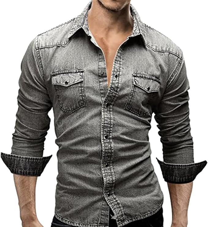 EmilioZanetti Stretch Jeans Skjorte
