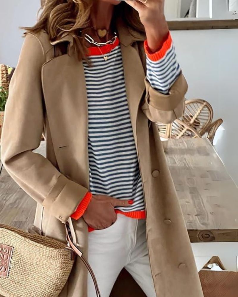ClaraMoretti Stribet Sweater Til Kvinder