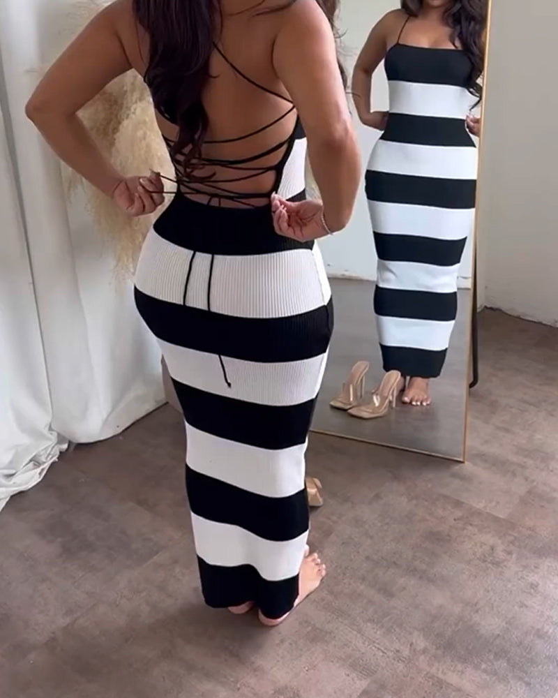 MiaFabbri Stribet Flex Jumpsuit