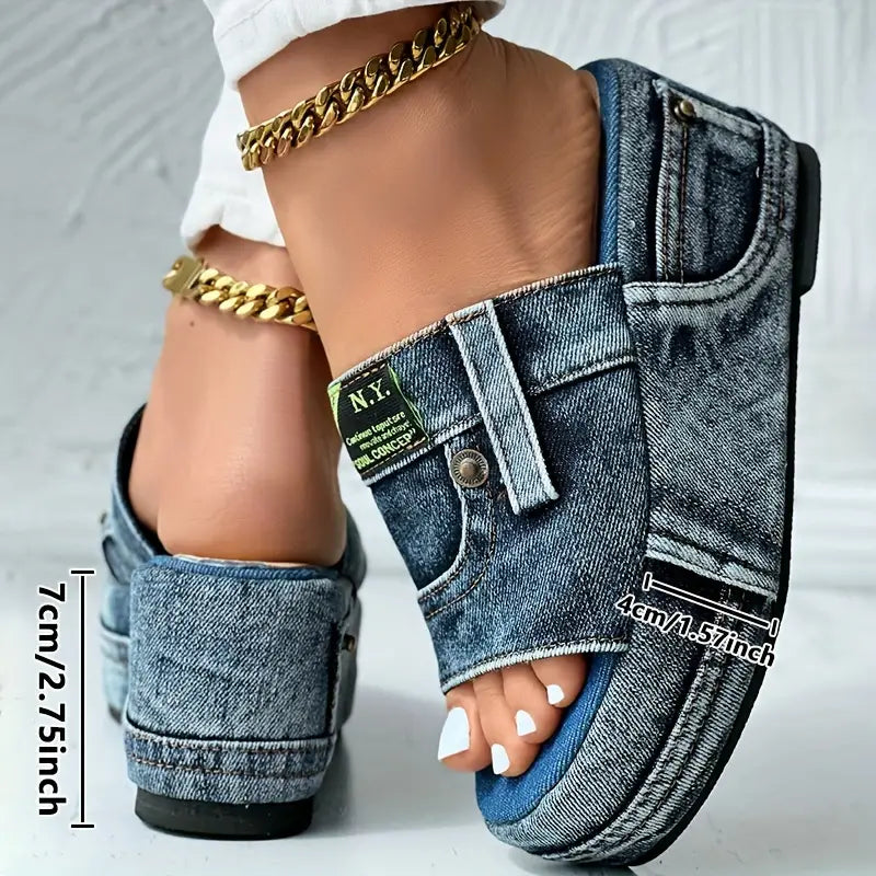 ModaBlu™ Denim-sandal