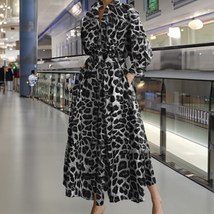 ElenaFerrucci Revers Elastisk Talje Swing Kjole Til Kvinder