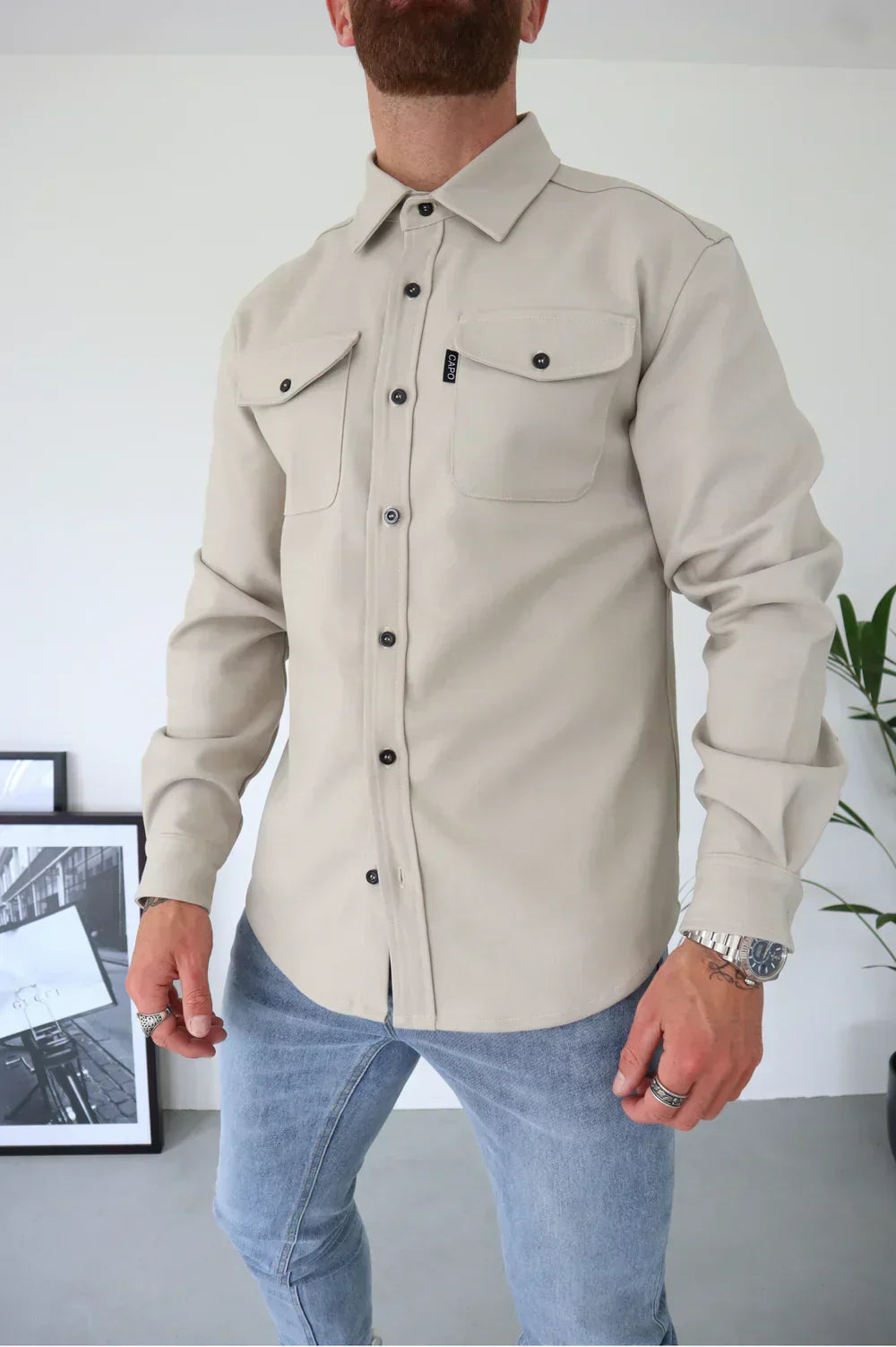 Lorenzo – Moderne Herreskjorte i Klassisk Casual Stil
