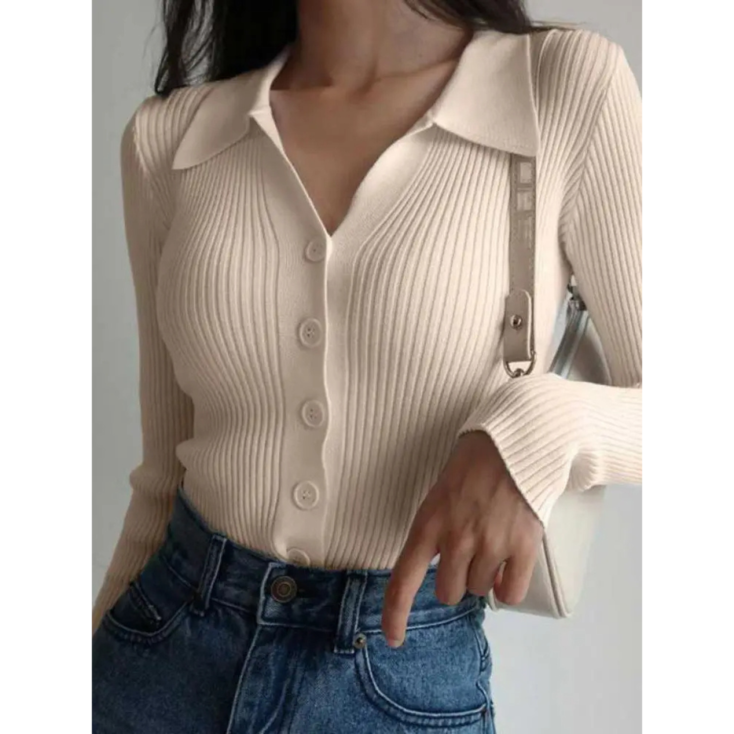 GiuliaArcelli Ribbed Cardigan Til Kvinder