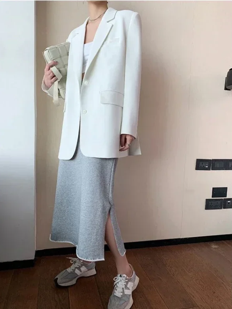 DarioSarti Slim Fit Lang Blazer til kvinder