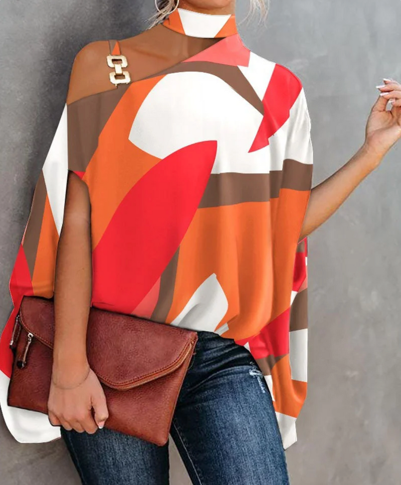 Lucia – Elegant Blomstret Top til Dame