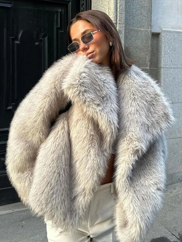 GiovanniLupo Faux fur-jakke til kvinder
