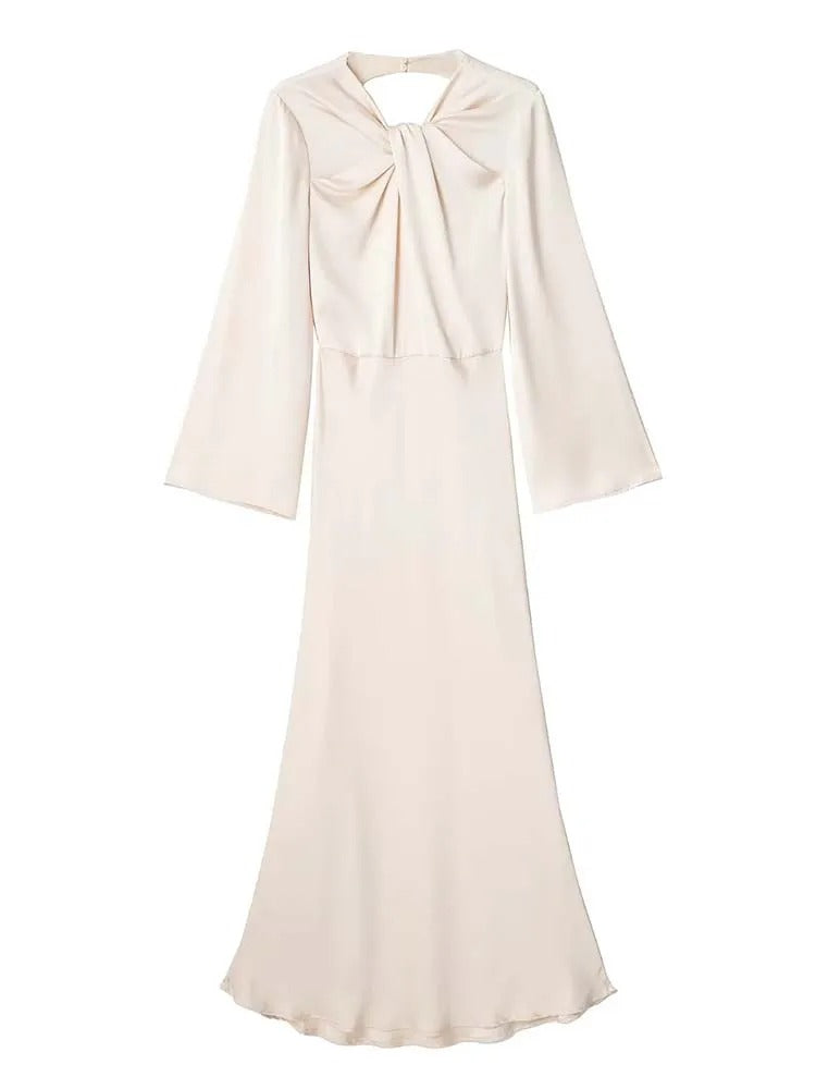 AlessiaMontelli Snow Satin Kjole
