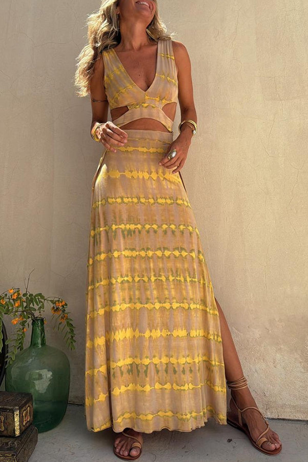 LucaSantorini printet halsudskæring design