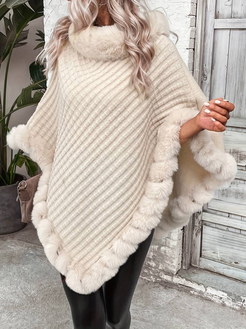 Chloé - Chic pullover i imiteret pels
