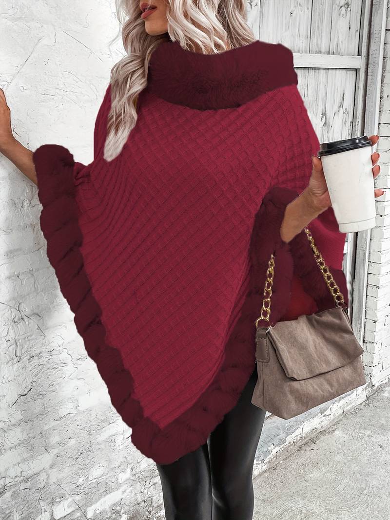 Chloé - Chic pullover i imiteret pels