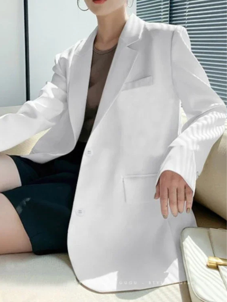 DarioSarti Slim Fit Lang Blazer til kvinder