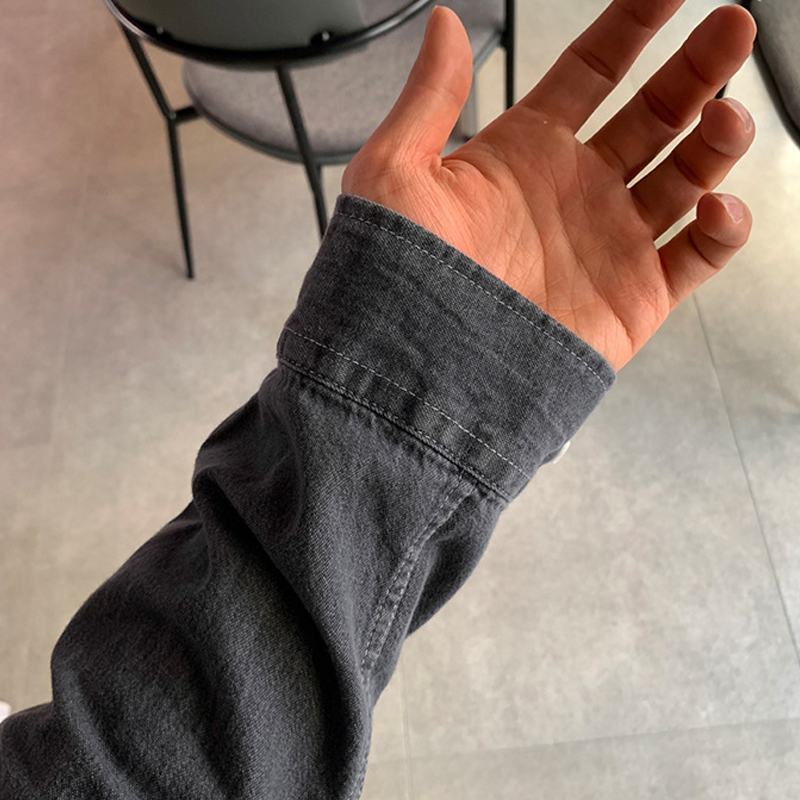 NicoloBellini Herre Denim Lange Ærmer til mænd