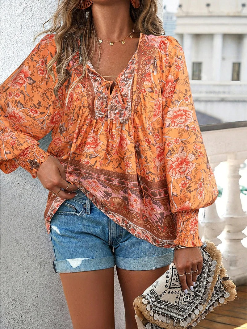 SofiaMarino™ Bluse med tryk