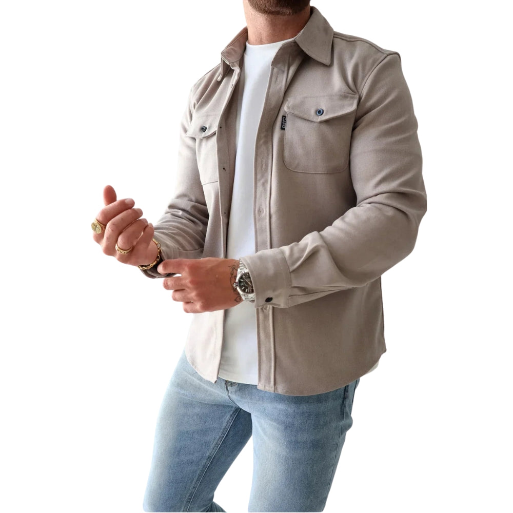Lorenzo – Moderne Herreskjorte i Klassisk Casual Stil