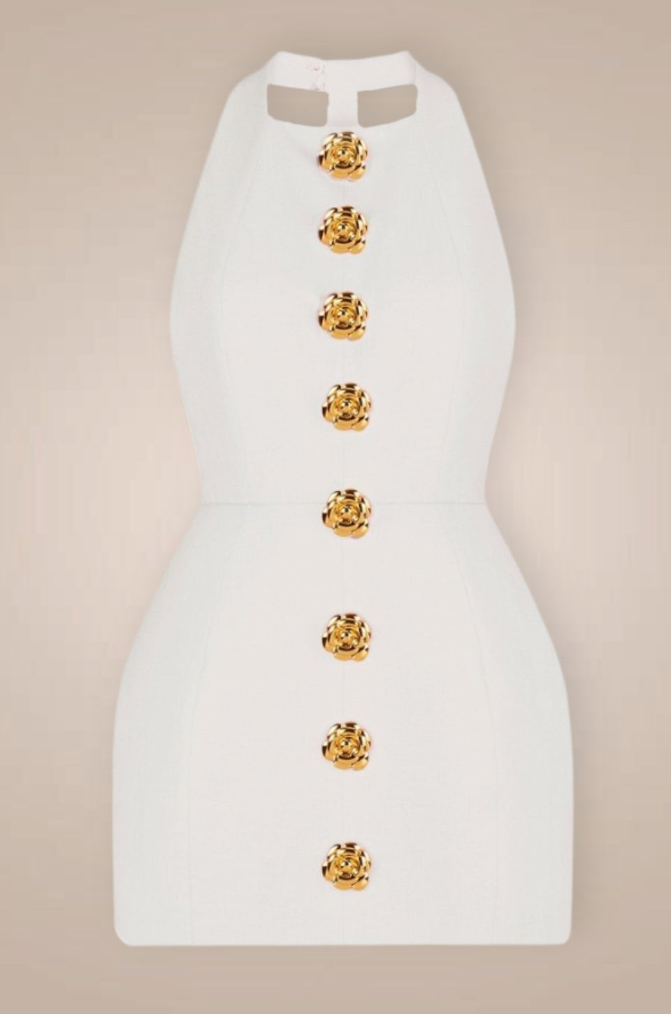 ElenaFiorella Halter Rygløs Mini Kjole Til Damer