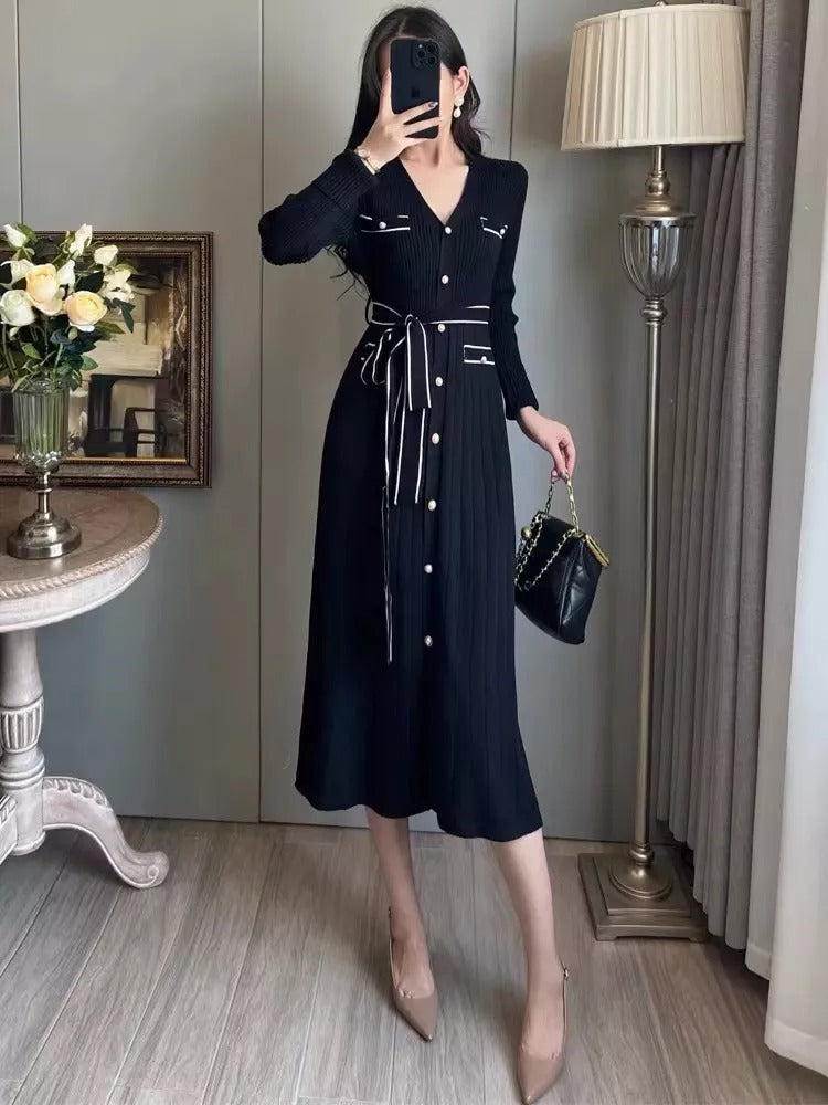 SophiaMoretti Kjole med Sløjfe