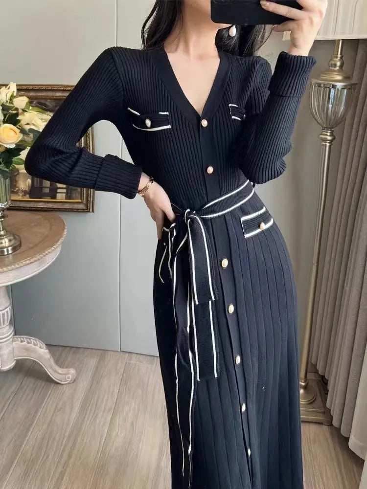 SophiaMoretti Kjole med Sløjfe