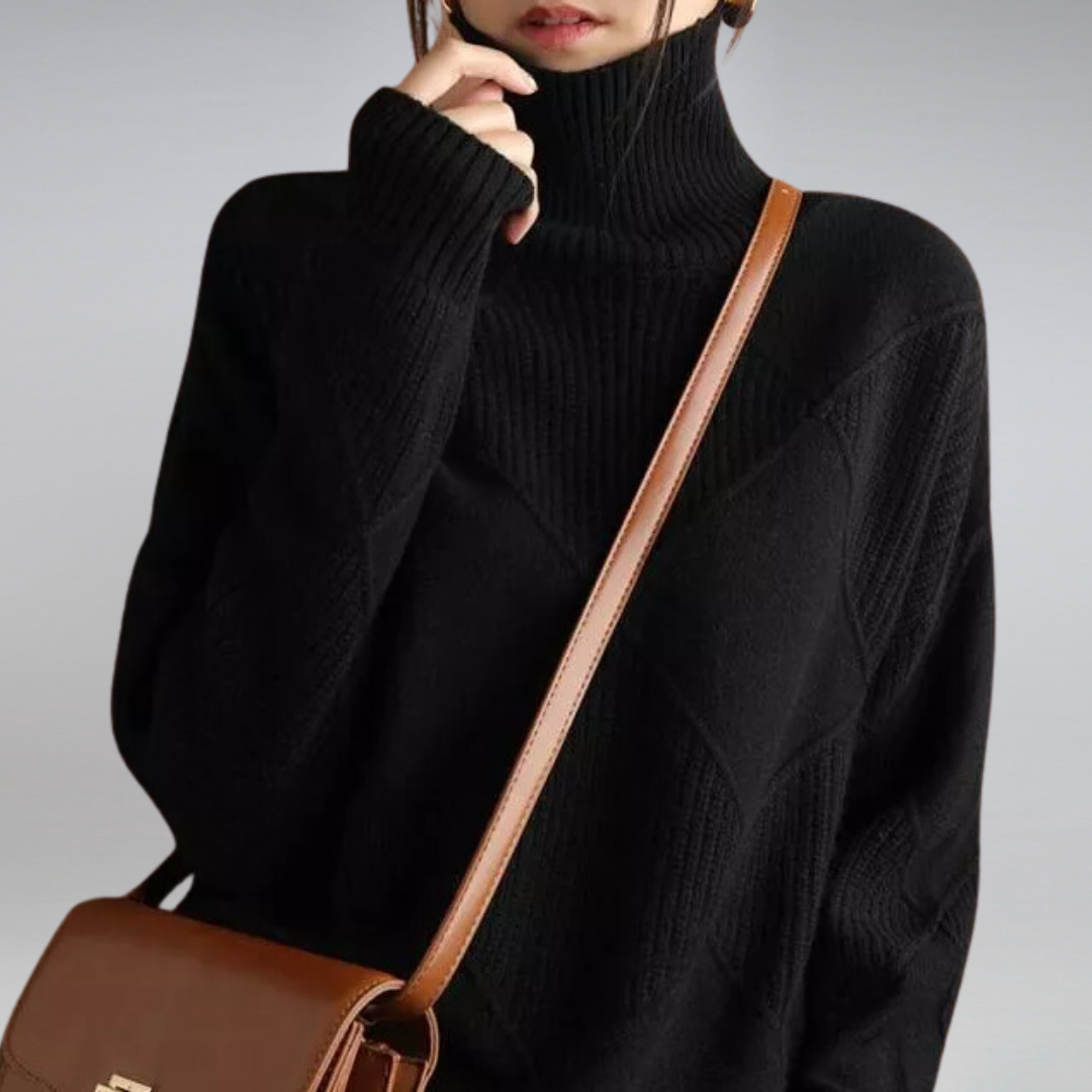 LucaBardi Luxury Turtleneck Sweater til kvinder