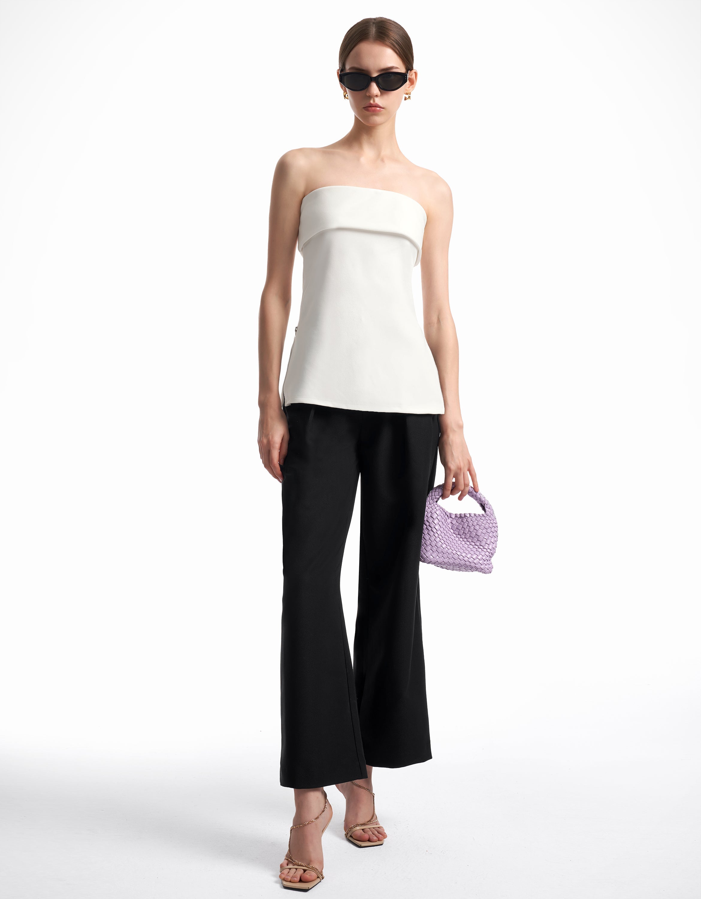 RicciTop™ stropløs top med lynlås i siden