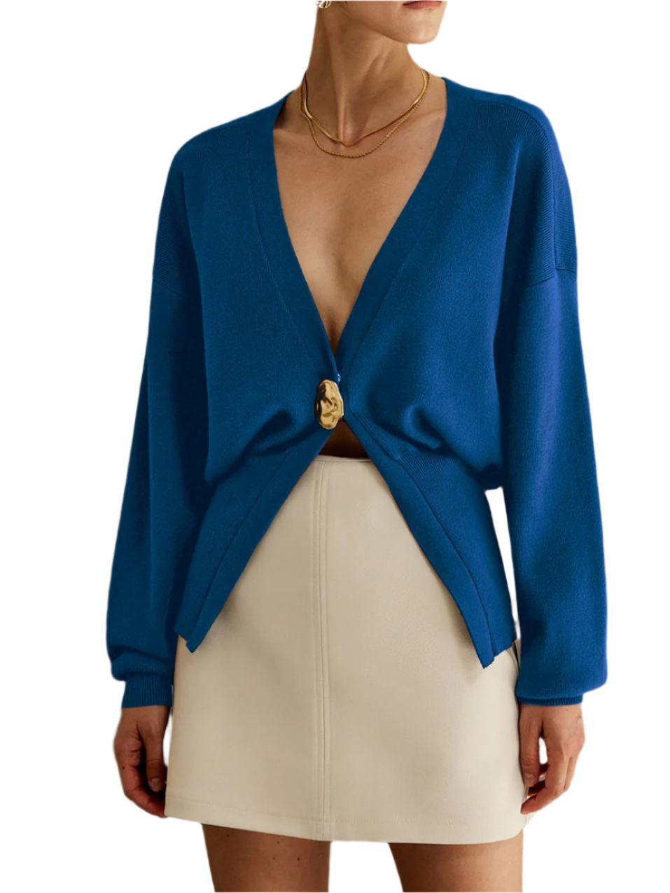 Chiara – Elegant Cardigan med Knapper til Kvinder