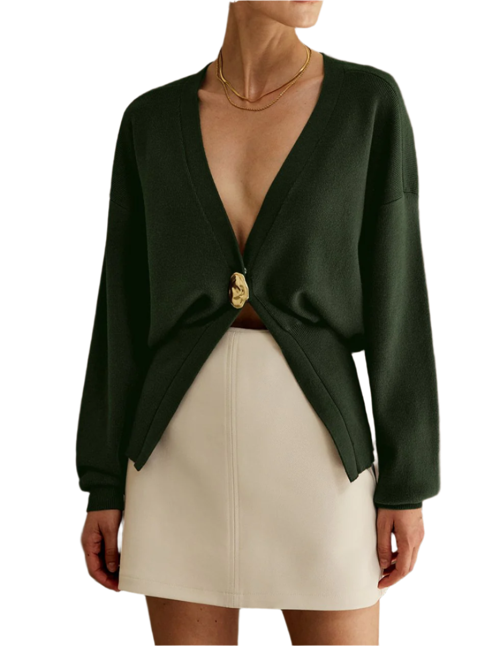 Chiara – Elegant Cardigan med Knapper til Kvinder